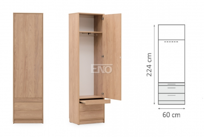 Skriňa Basic vertikálná - S