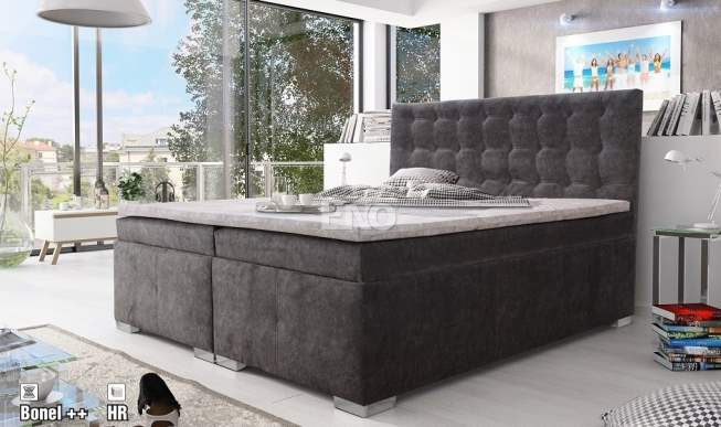 Boxspring Miami - 120x200 s úložným priestorom + topper